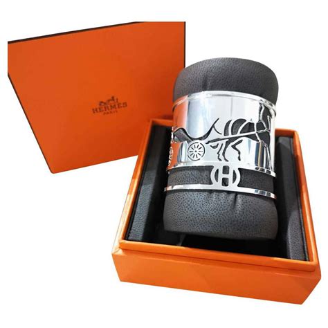 bracelet manchette argent hermes|bijouterie en argent hermes.